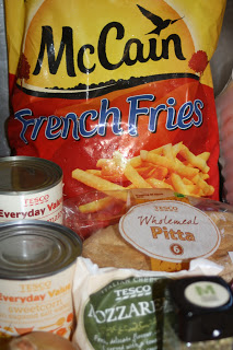 Pizza and chips