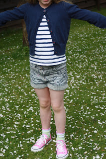 What she wore: Next shorts and Tshirt