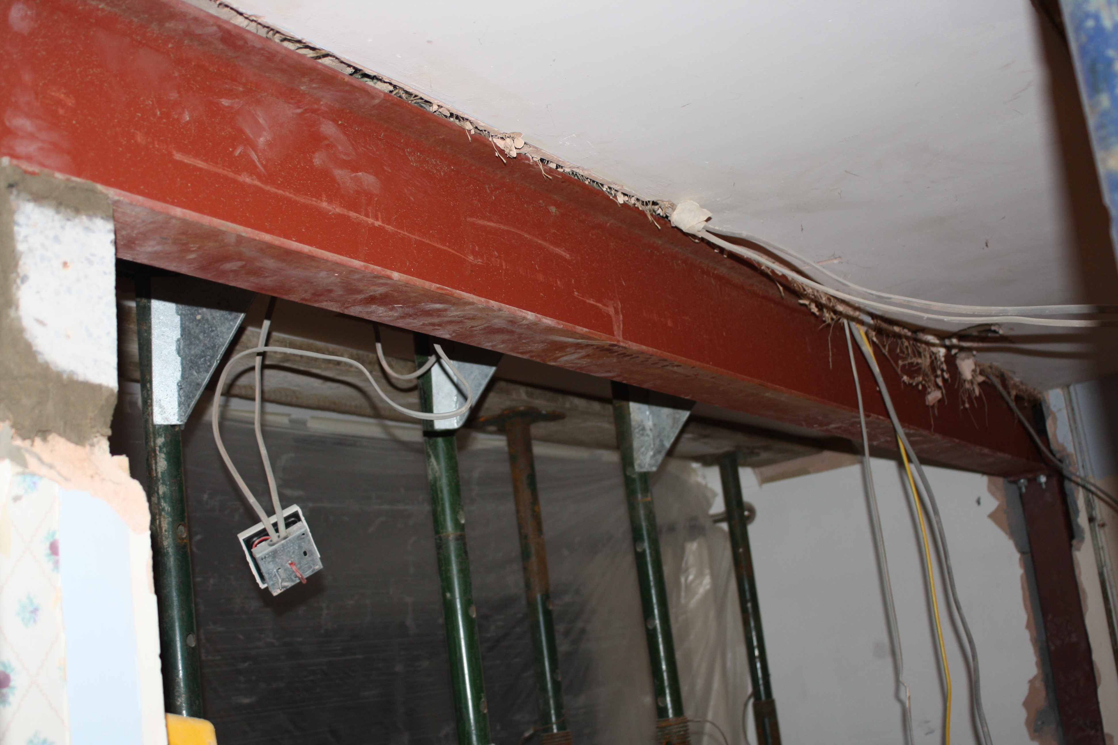 Kitchen wall, Building works, New kitchen, Steels, 365
