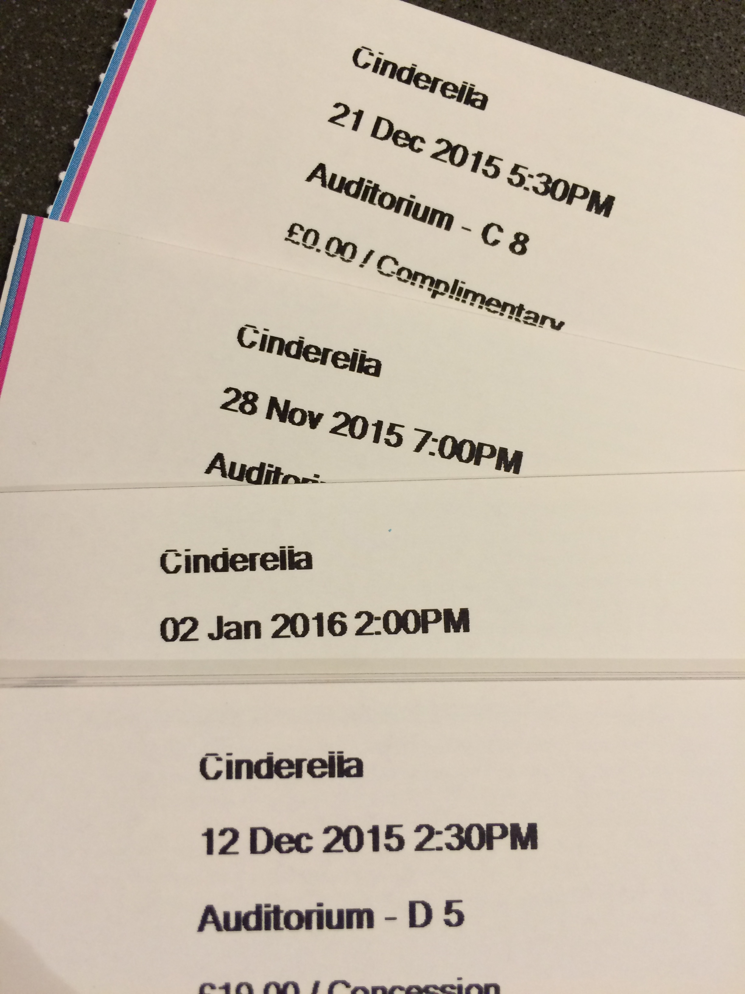 Tickets, Panto, Pantomime, Daugther, 365