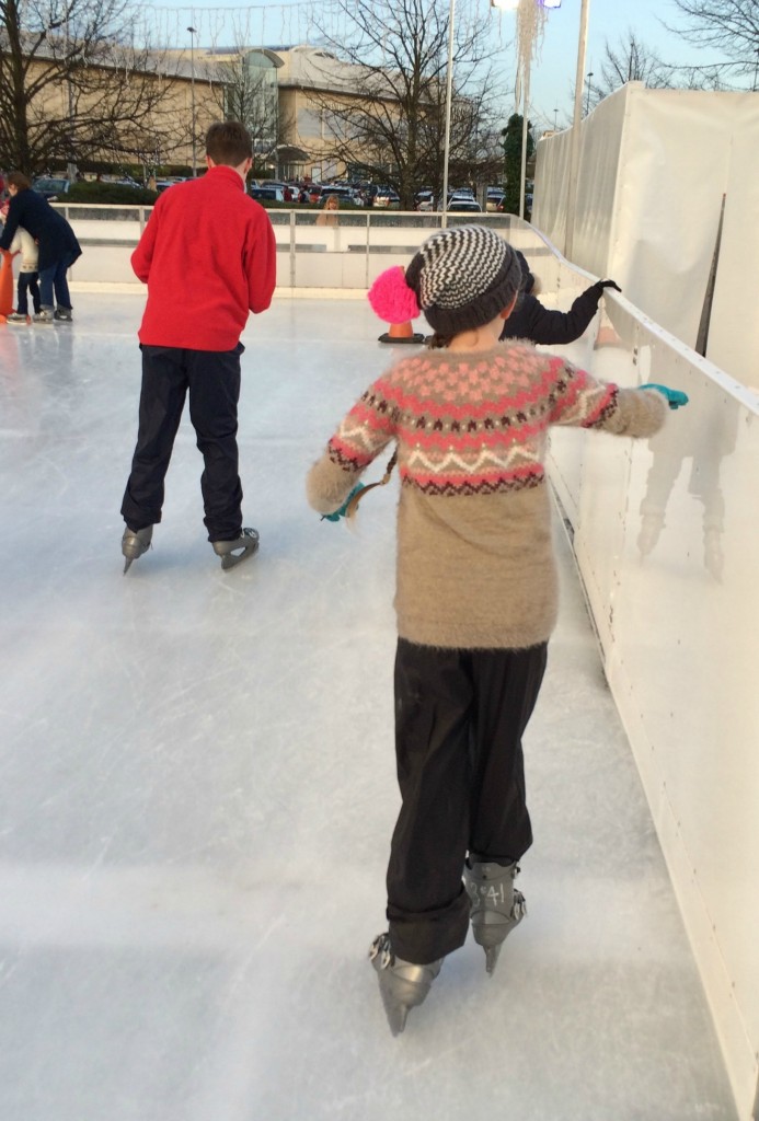 Ice skating, Daughter, Son, Silent Sunday, My Sunday Photo