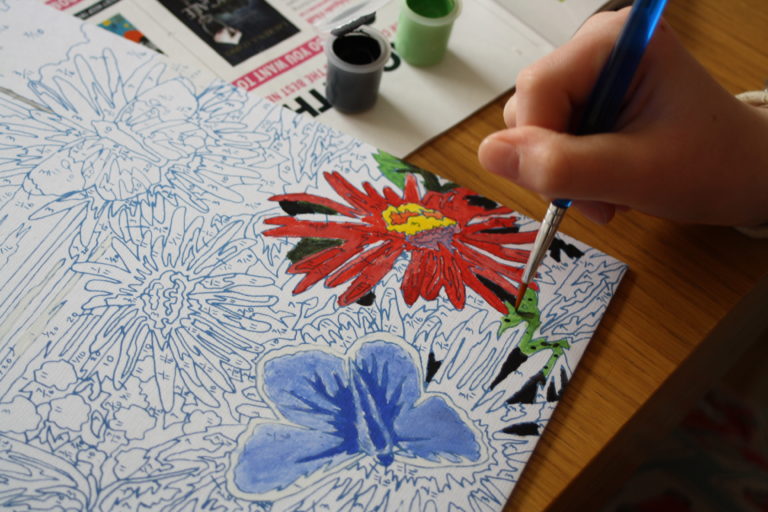 Silent Sunday, My Sunday Photo, Daughter, Art, Painting