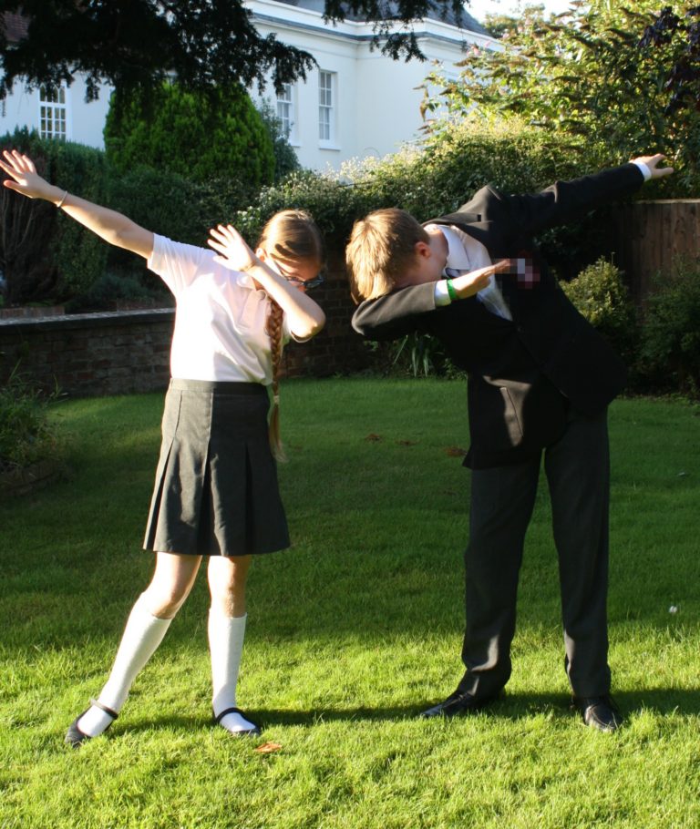 Back to school, Son, Daughter, Dab, Silent Sunday, My Sunday Photo