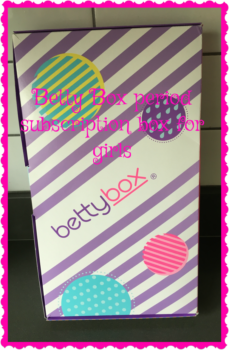 Betty Box period subscription box, Betty Box for girls, Betty Box review, Periods, Teenagers, Girls