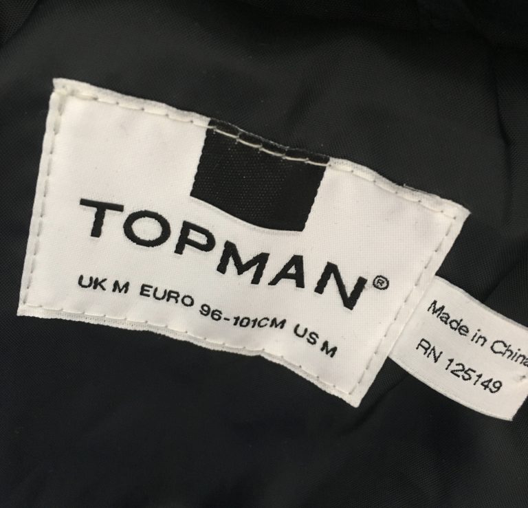 Topman, Topman label, Topman coat, The Topman coat