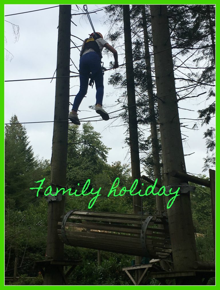 Family holiday, Center Parcs, Aerial Adventure