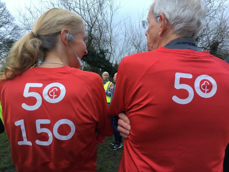parkrun, parkrun Tshirts, pakrun milestones, runners, father, daughter, 365