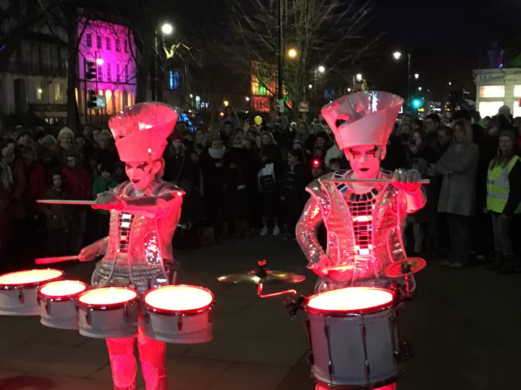 Spark drummers, Light Up Cheltenham, Silent Sunday, Sunday Snap