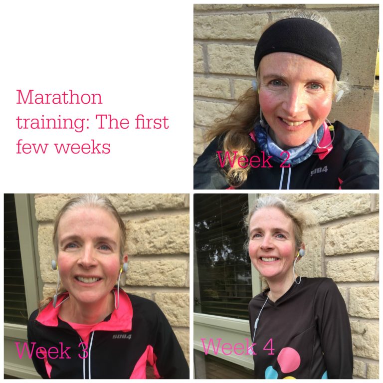 Marathon training, Running, Marathon training: The first few weeks