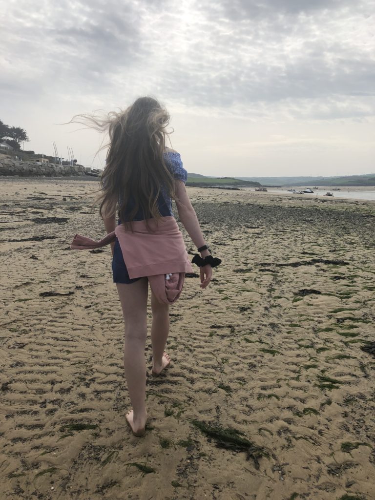 Beach, Rock, Cornwall, Padstow, Daughter, Sunday Snap, Silent Sunday, My Sunday Photo