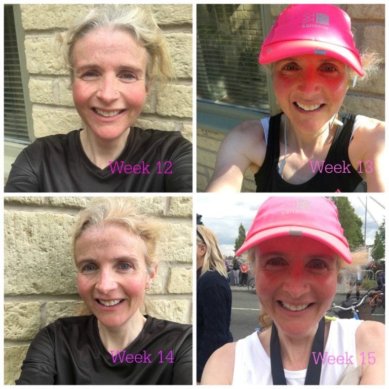 Marathon training: Weeks 12 to 15