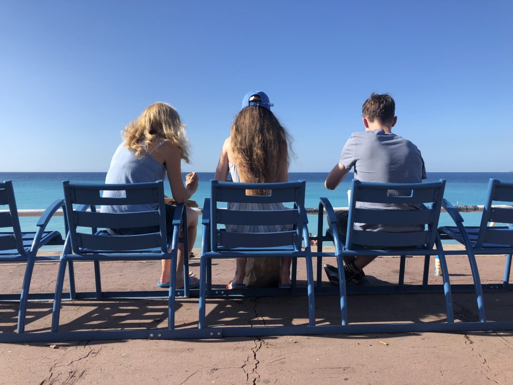 Holiday, Nice, Blue sky, Daughter, Son,