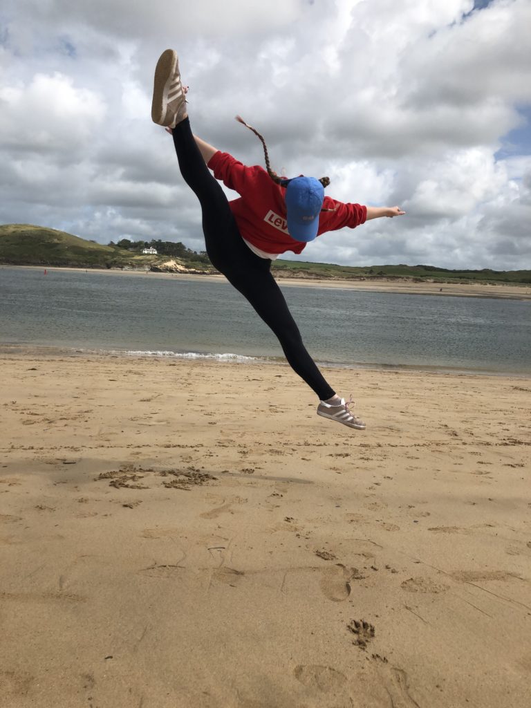 Daughter, Jumping, Beach, Silent Sunday, My Sunday Snapshot