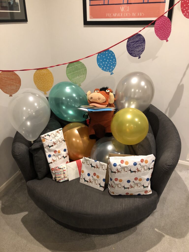 17th birthday, Balloons, Pumba, Birthday presents, Silent Sunday, My Sunday Photo
