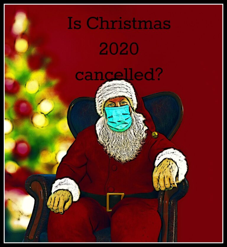 Christmas 2020, Covid-19, Coronavirus, Santa in mask, Father Christmas in mask
