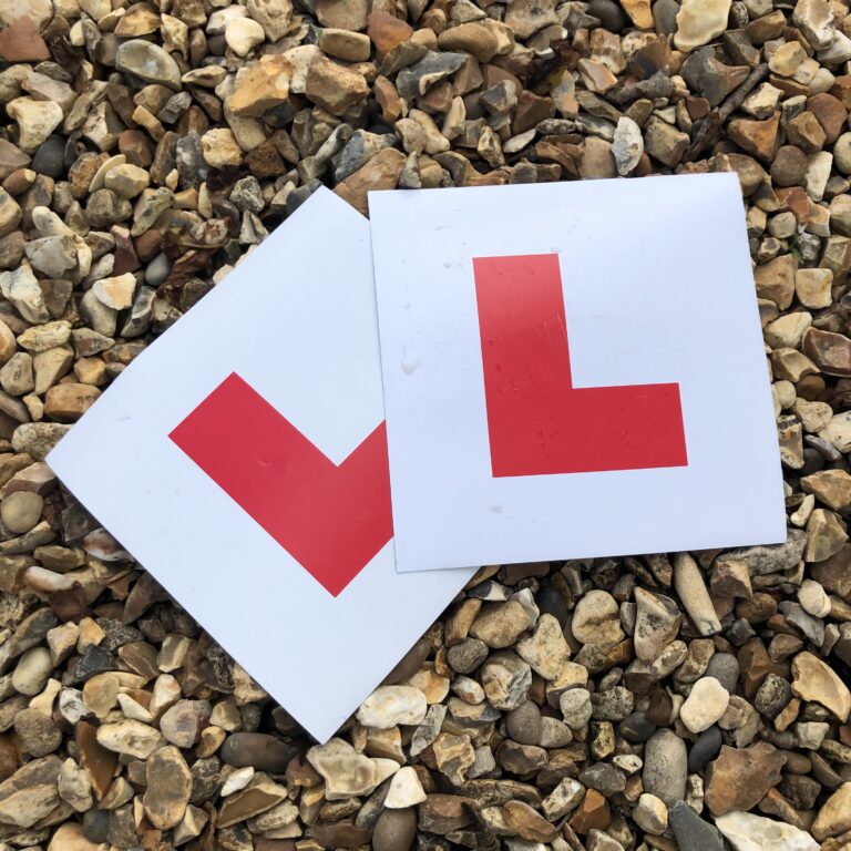 L plates, Learner driver, Driving lessons, Driving test, Learning to drive