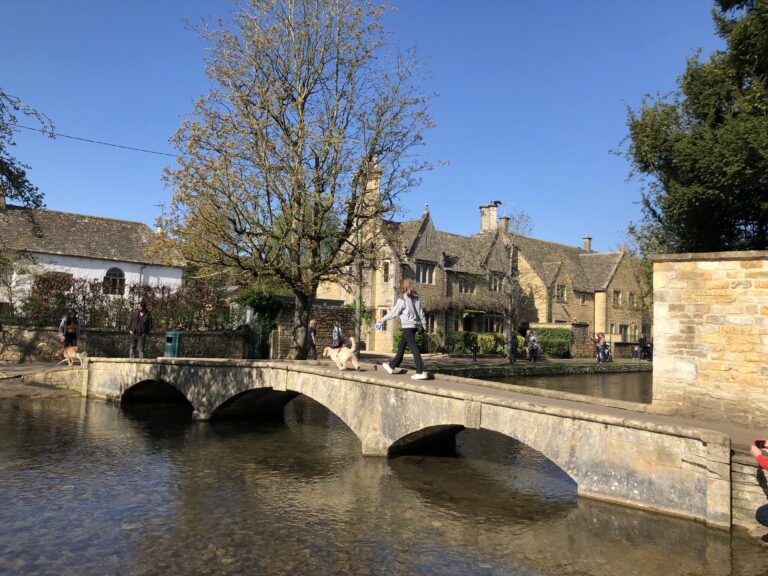 Bourton-on-the-Water, Gloucestershire, Cotswolds, Daughter, Puppy, Silent Sunday, My Sunday Photo