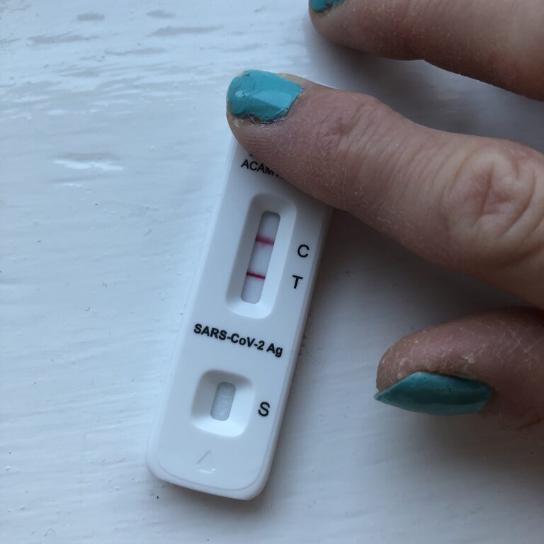 Lateral flow test, Positive lateral flow test, Covid-19, Coronavirus, Positive Covid test