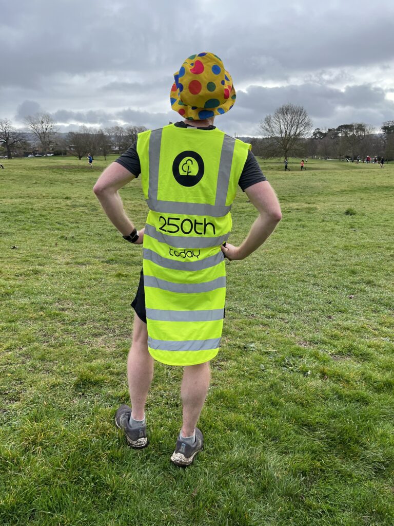 Husband, 250th parkrun, Man in silly outfit, parkrun