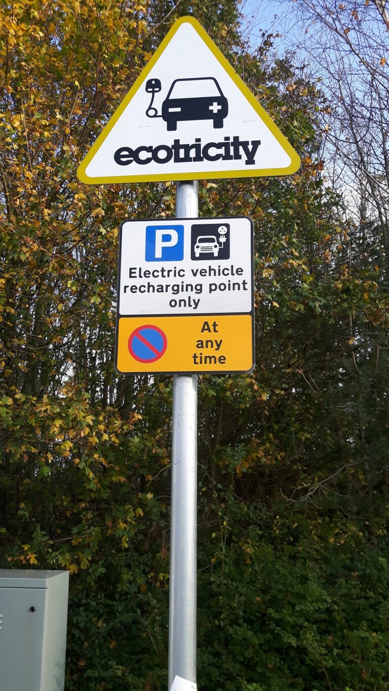 EV charging, Electric car charging, Electric vehicle charging sign