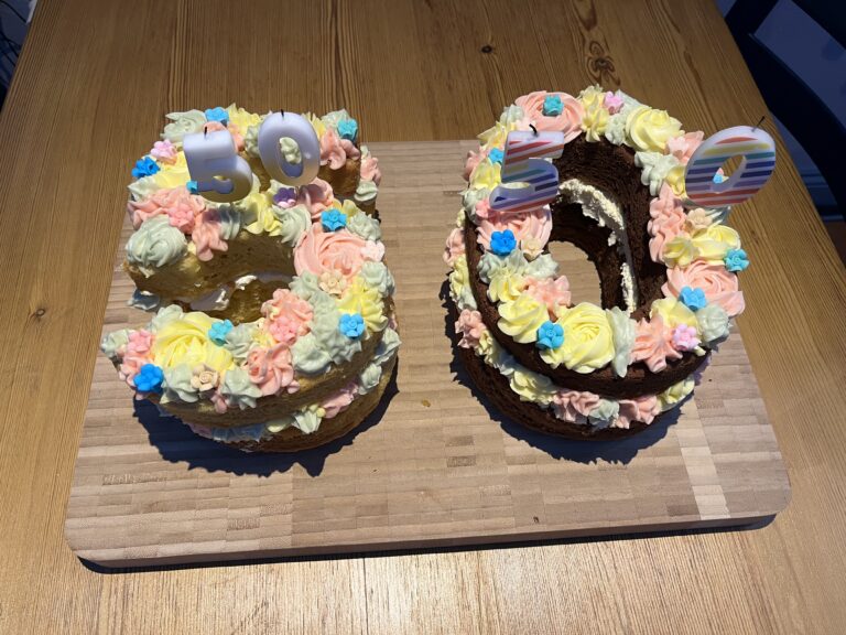 50th birthday cake, 50th birthday, Birthday cake, Home baking, Silent Sunday, My Sunday Photo