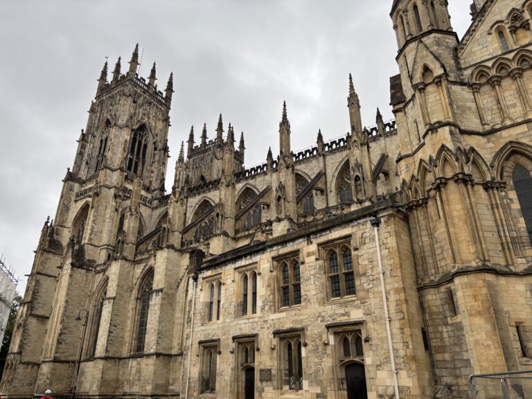 York Minster, York, Silent Sunday, My Sunday Photo, A large and intricate cathedral against a grey sky